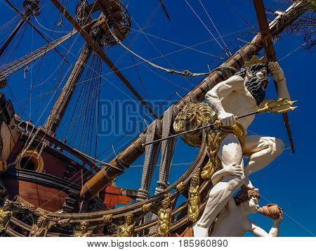 Galleon Neptun In Genoa Port