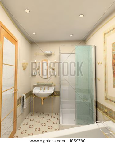 Das moderne Badezimmer