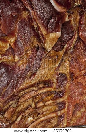 Texture Of Homemade Smoked Bacon,  Background