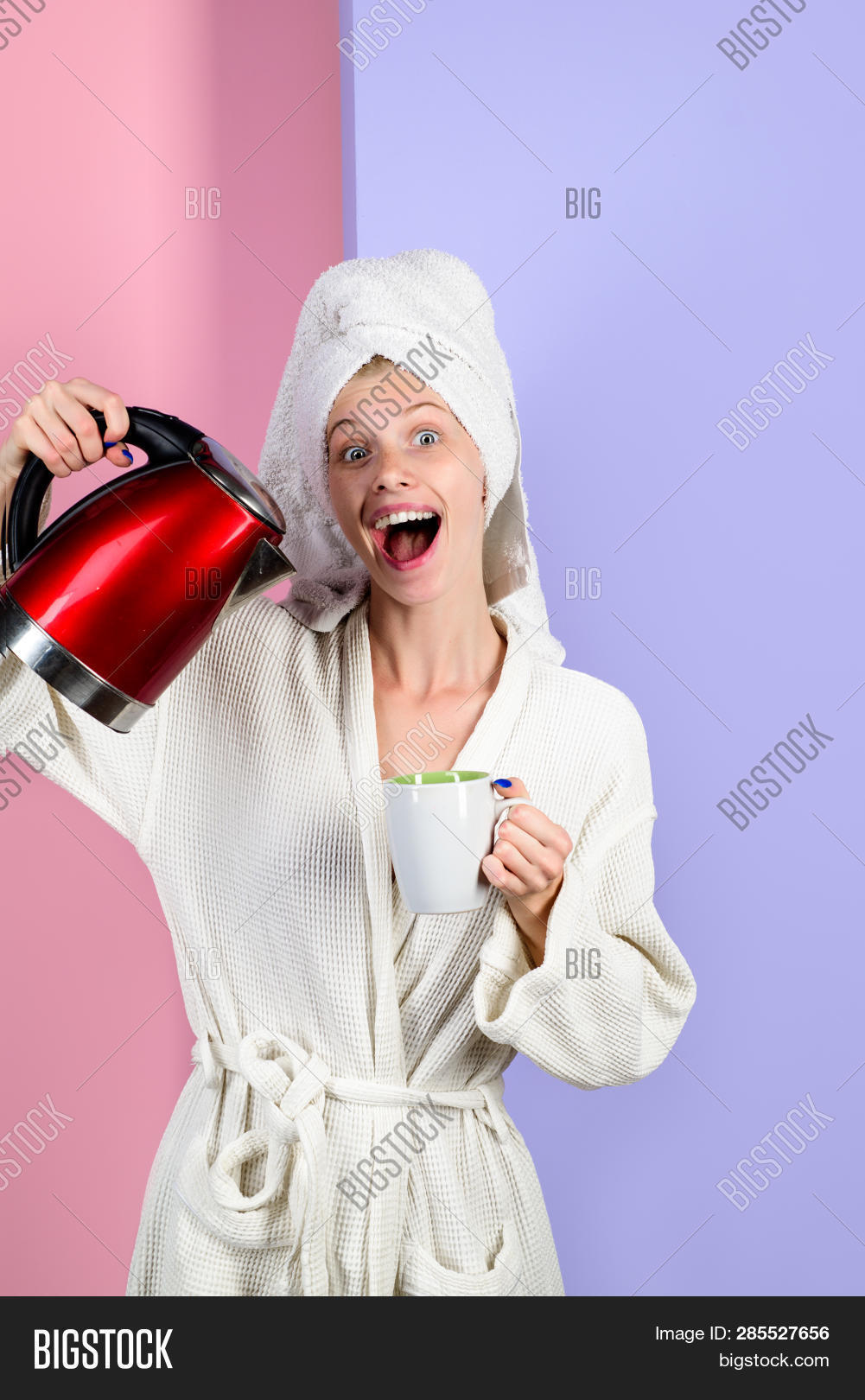 Pretty Girl Pours Hot Image & Photo (Free Trial) Bigstock