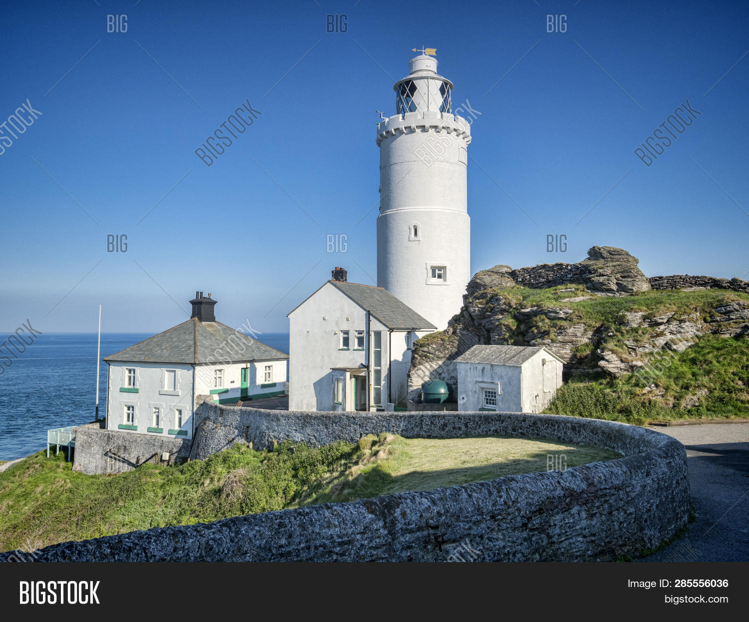 Start Point Lighthouse Image Photo Free Trial Bigstock