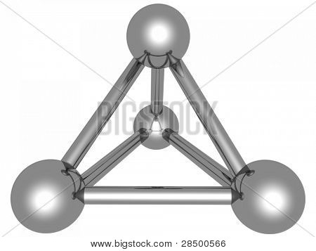 Atom - Chrome Spheres Connections