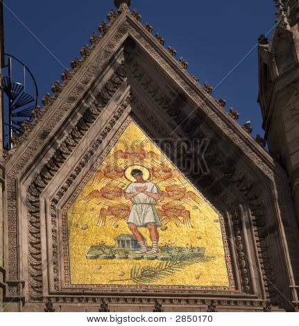 Religiöse Wandbild Tempel von der Buße-Mexiko