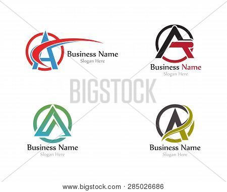 A Letter Logo With Swoosh Vector