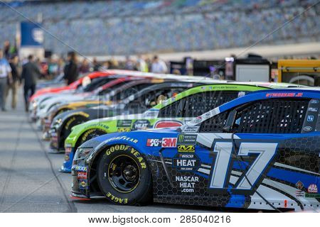 February 14, 2019 - Daytona Beach, Florida, USA: Ricky Stenhouse, Jr (17) races for the Gander RV Duel 1 at Daytona International Speedway in Daytona Beach, Florida.