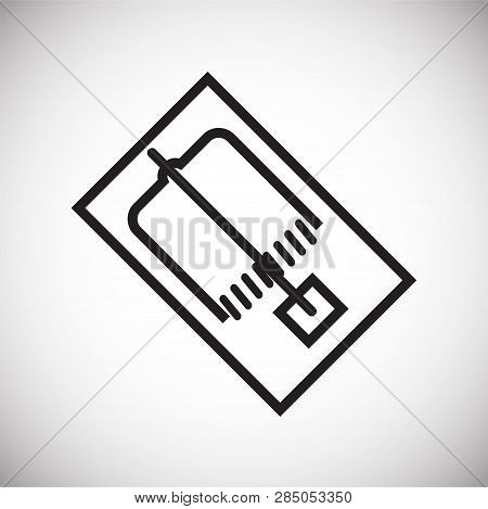 Mouse Trap Icon On White Background For Graphic And Web Design, Modern Simple Vector Sign. Internet 