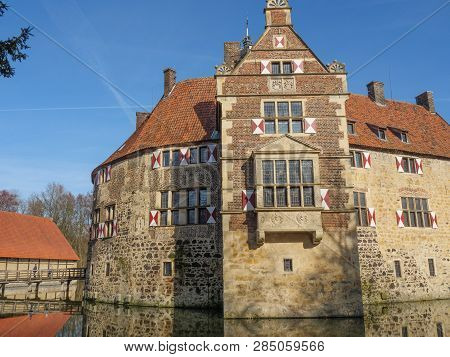winter time at an Castle in the german muensterland