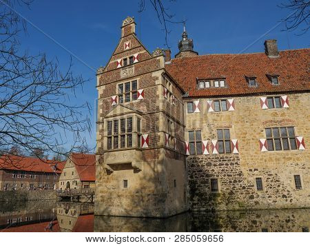 winter time at an Castle in the german muensterland