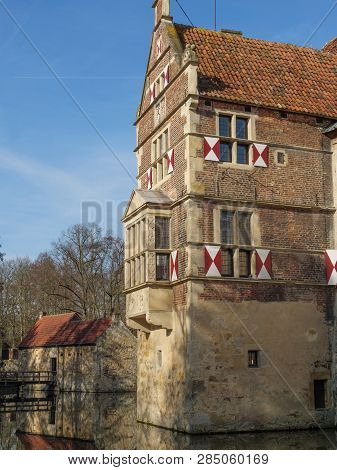 winter time at an Castle in the german muensterland