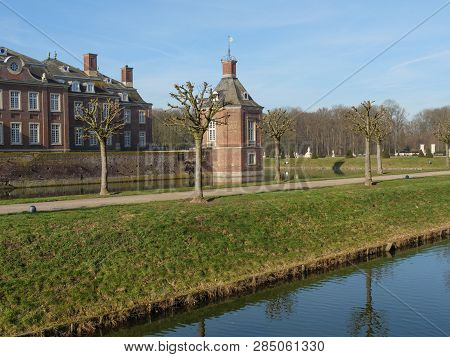 winter time at an Castle in the german muensterland