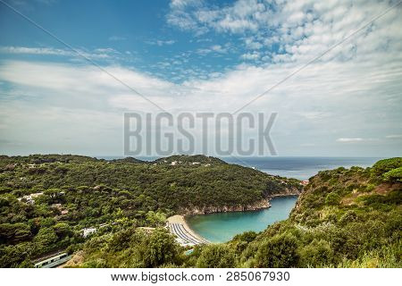 The Magnificent Beach Of San Montano At Ischia Island