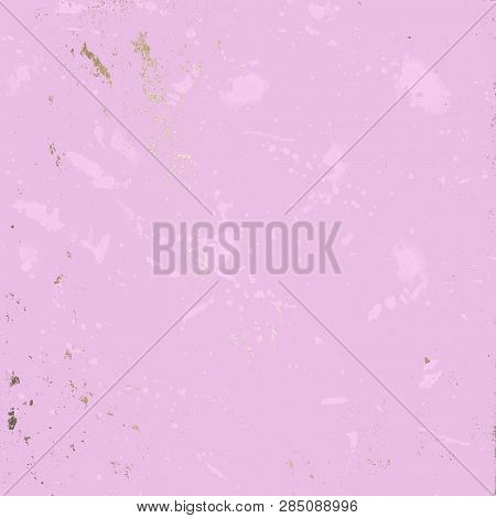 Pink Texture With Gold. Luxury Texture. Pink Gold Background.