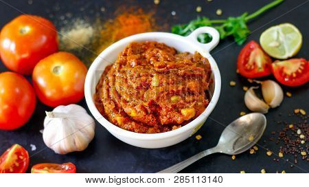 Tomato sauce, Tomato Pickle, Tomato kurma, Tomato rice with chapati, side dishes for dosa, chapati