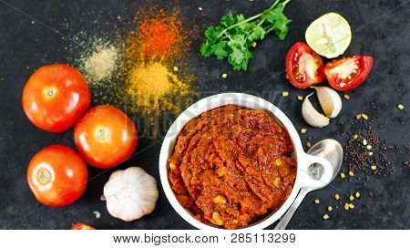 Tomato sauce, Tomato Pickle, Tomato kurma, Tomato rice with chapati, side dishes for dosa, chapati