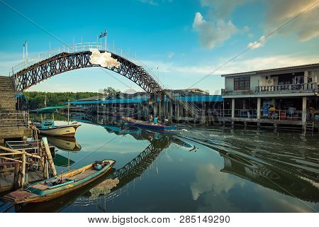 Trad, Thailand - December 01, 2018: Viewpoint Of The Eye Of Nam Chieo Village, Trad Province, Thaila