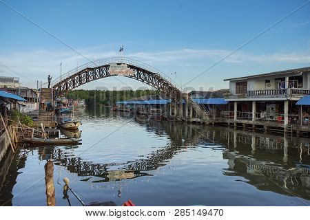 Trad, Thailand - December 01, 2018: Viewpoint Of The Eye Of Nam Chieo Village, Trad Province, Thaila