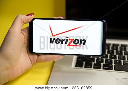 Tula, Russia - January 29, 2019: Verizon Logo Displayed On