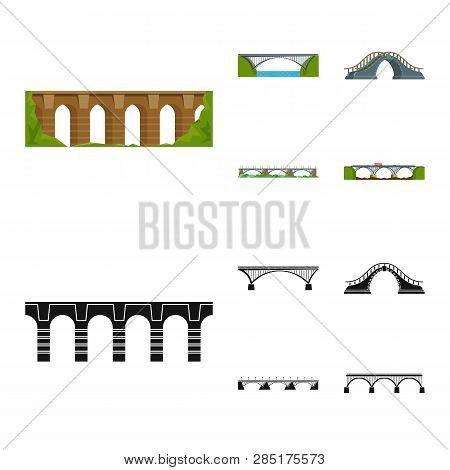 Vector Illustration Of Connection And Design Sign. Collection Of Connection And Side Vector Icon For