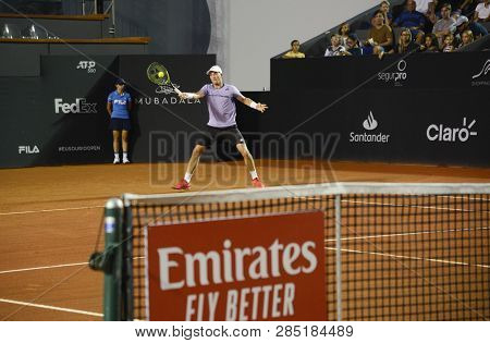 Rio, Brazil - February 16, 2019: Casper Ruud (nor) During Rio Open 2019 (atp 500) Held At The Jockey