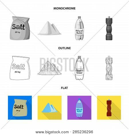 Vector Design Of Cooking And Sea Icon. Set Of Cooking And Baking   Vector Icon For Stock.