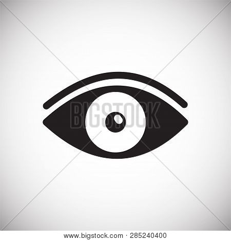 Eye Icon On White Background For Graphic And Web Design, Modern Simple Vector Sign. Internet Concept