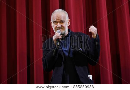  Bela Tarr attends the  69th Berlinale Film Festival at  Delphi Filmpalast in Berlin, Germany on February 16, 2019.                              
