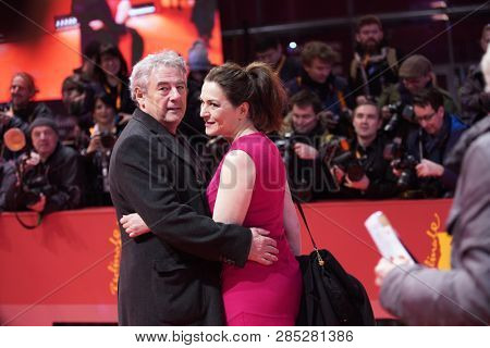  Martina Gedeck and Markus Imboden arrive for the closing ceremony of the 69th Berlinale  Festival Berlin at Berlinale Palace on February 16, 2019 in Berlin, Germany.                                