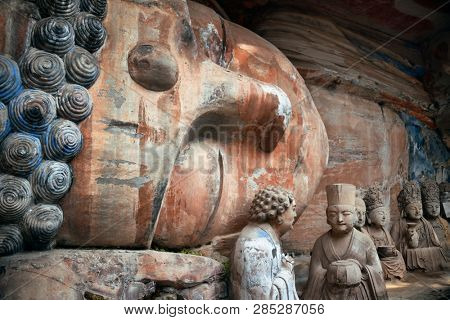 Dazu Rock Carvings as the World Heritage Site located in suburb Chongqing, China