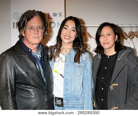 LOS ANGELES - FEB 18:  John Frierson, Yizhou, Kim Yutani at the Global Intuition Campaign Launch hosted by Yizhou at Fred Segal Sunset on February 18, 2019 in West Hollywood, CA