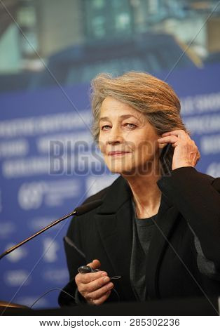  Charlotte Rampling at the Hommage Charlotte Rampling press conference during the 69th Berlinale  Festival Berlin at Grand Hyatt Hotel on February 14, 2019 in Berlin, Germany.        