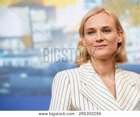 Diane Kruger is seen at the 'The Operative' (Die Agentin) press conference during the 69 Berlinale Festival Berlin at Grand Hyatt Hotel on February 10, 2019  in Berlin, Germany                       