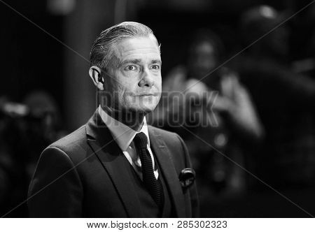Martin Freemann attends the 'The Operative' (Die Agentin) premiere during the 69th Berlinale International Film Festival Berlin at Berlinale Palace on February 10, 2019 in Berlin, Germany.            