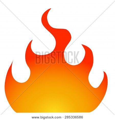 Fun Only Fire Icon On White Background