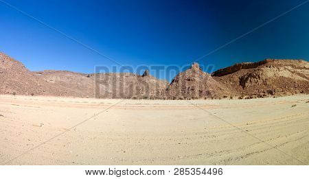 Desert Landscape El Berdj Canyon In Tassili Najjer National Park In Algeria