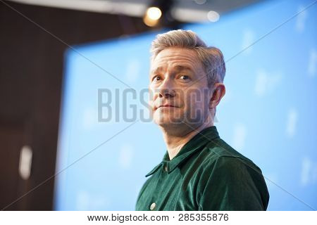 Martin Freeman poses at the 'The Operative' (Die Agentin) photocall during the 69th Berlinale Festival Berlin at Grand Hyatt Hotel on  February 10, 2019 in Berlin, Germany.                            