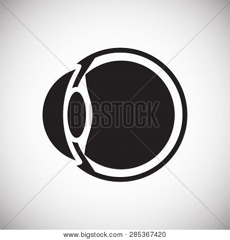 Eye Icon On White Background For Graphic And Web Design, Modern Simple Vector Sign. Internet Concept