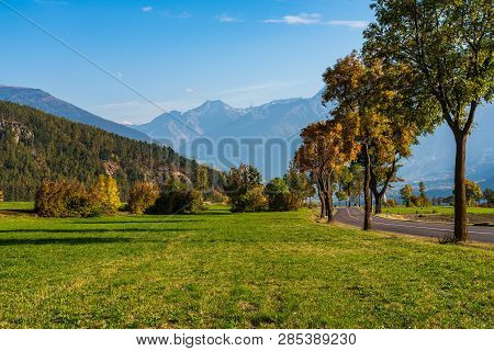 Autumn In Burgusio - Vinschgau, Italy In Europe
