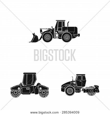 Vector Illustration Of Build And Construction Icon. Set Of Build And Machinery Vector Icon For Stock
