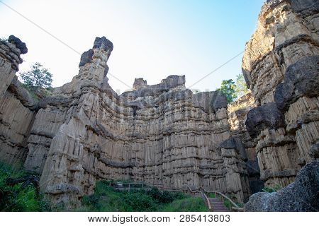 Pha Chor (canyon), In National Park, Chiang Mai Province, Thailand.
Phachor In Doi Lo Park Is Larges