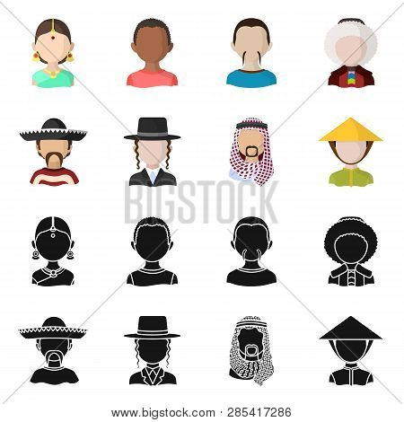 Isolated Object Of Imitator And Resident Logo. Set Of Imitator And Culture Stock Vector Illustration