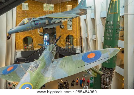 London, Uk - May 22 2018: Imperial War Museums (iwm)  Intended To Record The Civil And Military War