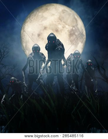 Bogeyman A Creature Of A Nightmare,3d Illustration For Book Illustration Or Book Cover