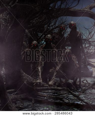 Bogeyman A Creature Of A Nightmare,3d Illustration For Book Illustration Or Book Cover