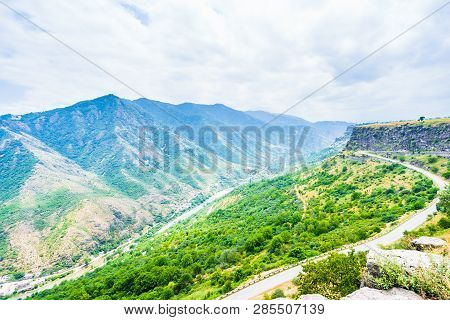 Green Mountain Landscape And George Valley In Armenia