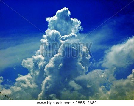 The Amazing Clouds Over The Alps Mountain Range Over The River Rhein Valley And Alpstein Region - Ca