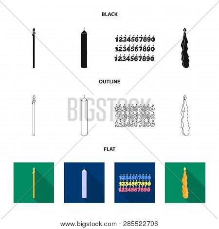Vector Design Of Relaxation And Flame Symbol. Set Of Relaxation And Wax Vector Icon For Stock.