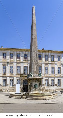 Sunny City View Of Arles In Provence Area In Southern France