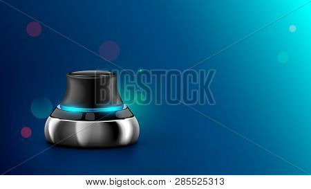 3d Mouse Or Ultra-precise Cad Software Controller. Three-dimensional Navigation Device Of Creating C