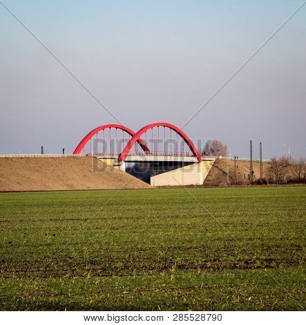 Bridge Of B6n Near Köthen Saxony Anhalt Photographed From Public Space