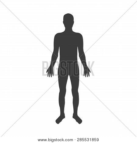 Vector Silhouettes Of Man Vector Illustration Concept Image Icon